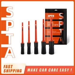 (Single Sale) SPTA Sharpening Wire Boar Hair Car Detailing Brush PP Plastic Versatile Cleaning Tool For Dashboard Air Outlet etc