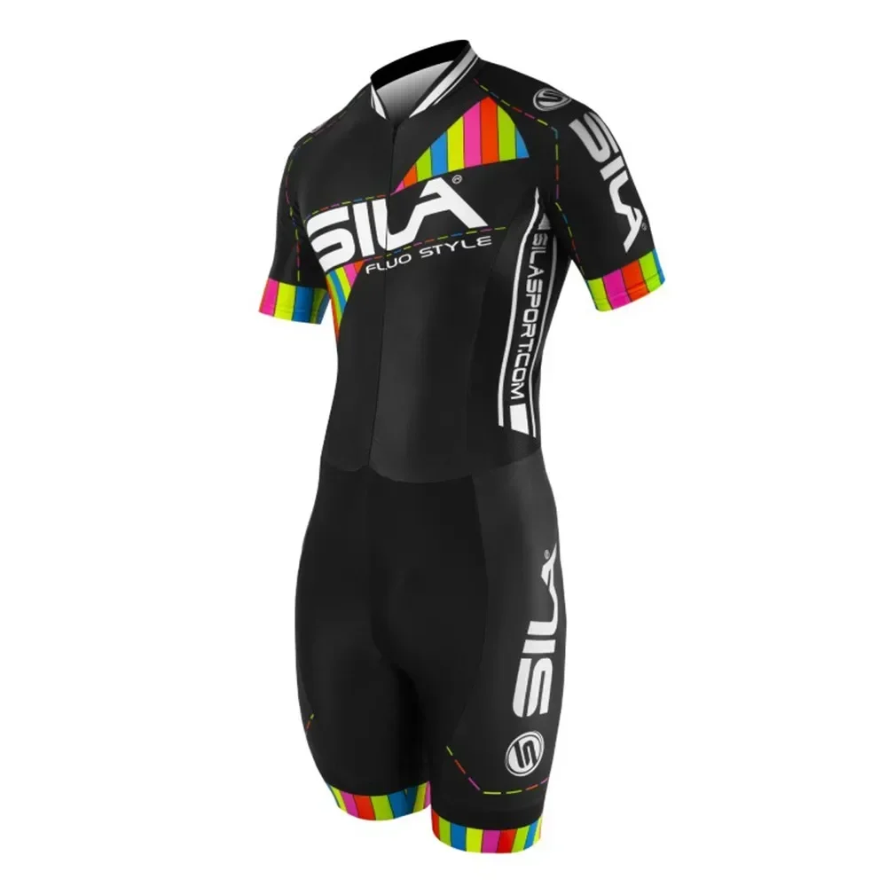 

SILA Sport Cycling Jersey Men Triathlon Clothing Skinsuit Ropa Ciclismo Bike Outdoor cycling Jumpsuit Monkey Skating Suit 2021