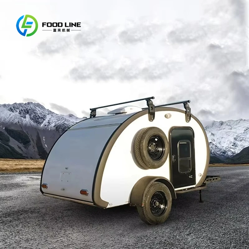 Factory Customized Teardrop Camper Slide-out Mini Off-road Trailer Lightweight Durable Camping Travel Trailer Premium Quality