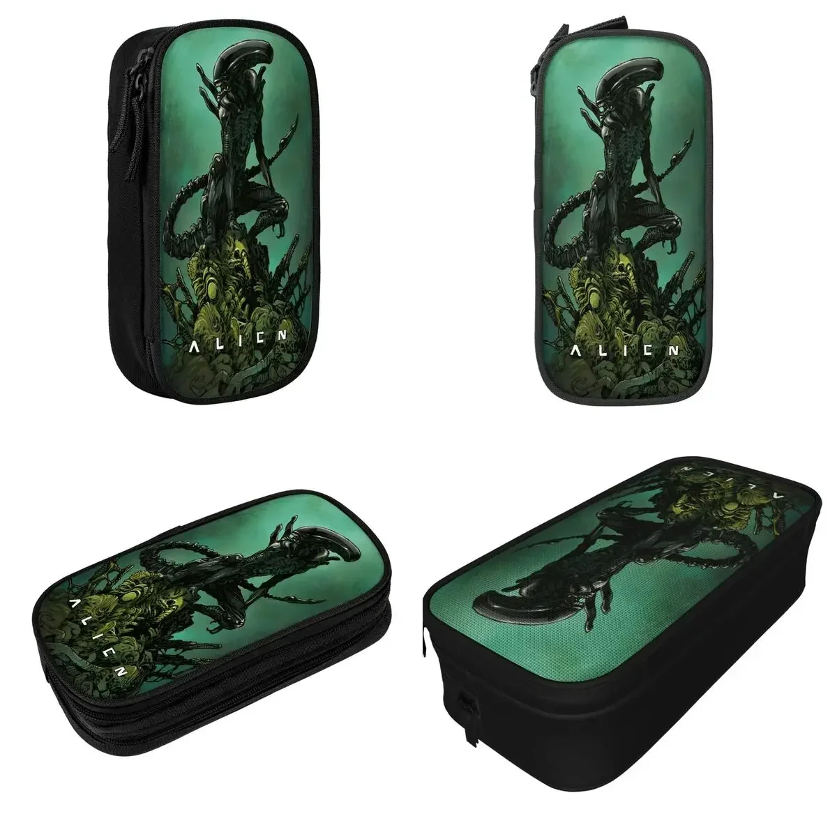 

Xenomorph Alien Movie Pencil Cases Lovely Pen Pencil Bags for Student Big Capacity Office Gift Pencil Pouch