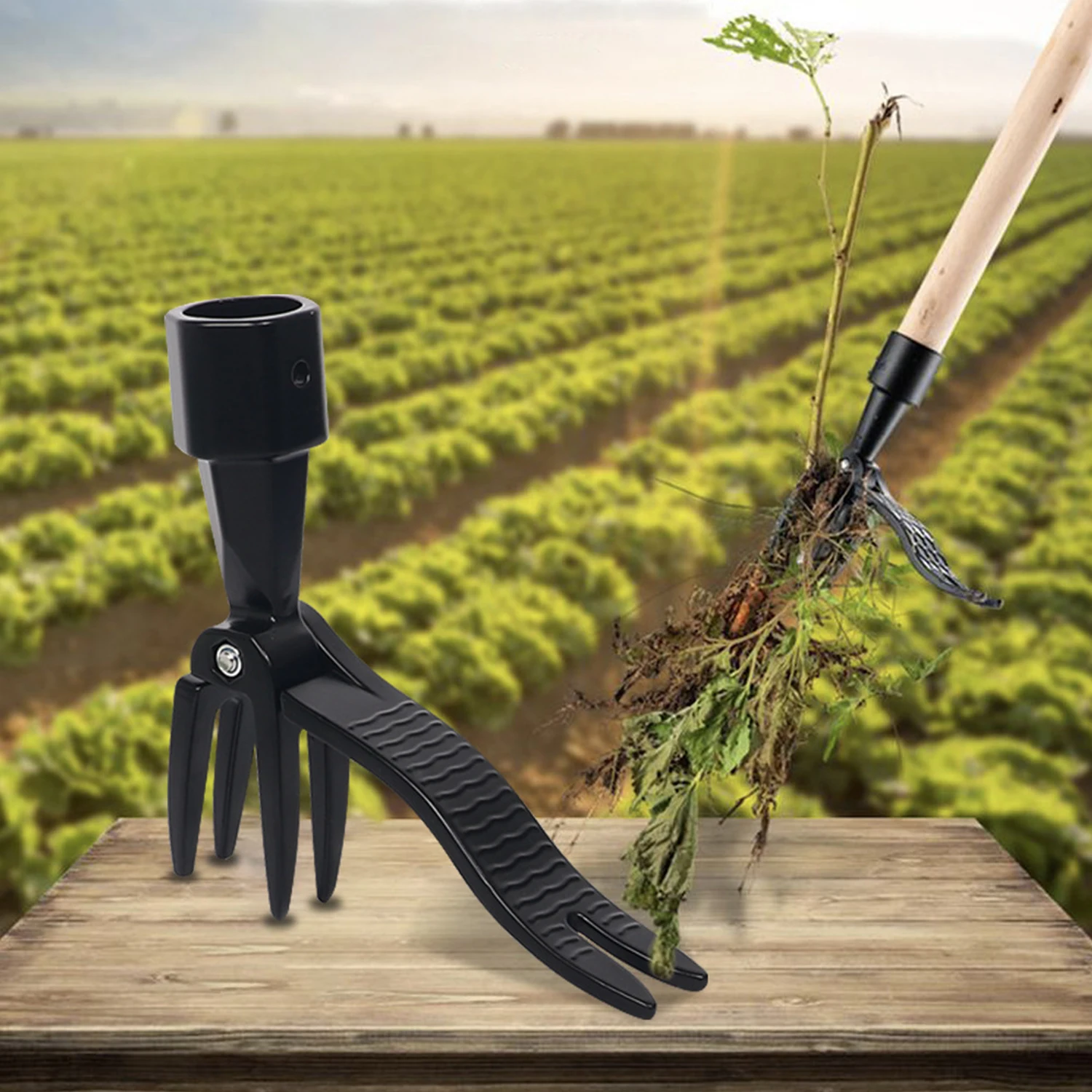 

Grass Pulling Gadgets Standing Weeder Puller Manual Bending Free Root Weeds Weeding Shovel Clamp Single Weeder Without Pole