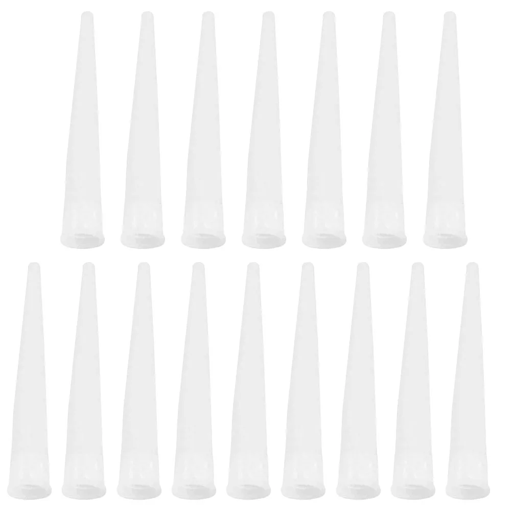 

100pcs Caulking Tool Nozzle Tips Flexible White Finish Tube Applicator Extension Resistant Pressure Earthquake Saving Time