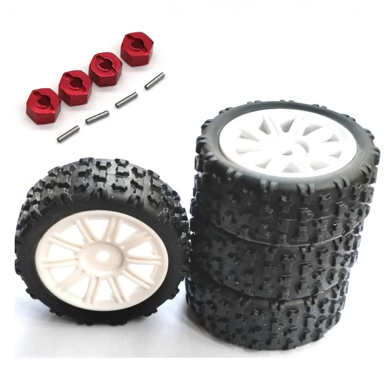 Original on-road Rubber wheels Rims /Tires/Tyres for MJX Hyper Go 14301 14302 14303 1/14 High speed Brushless RC cars Trucks