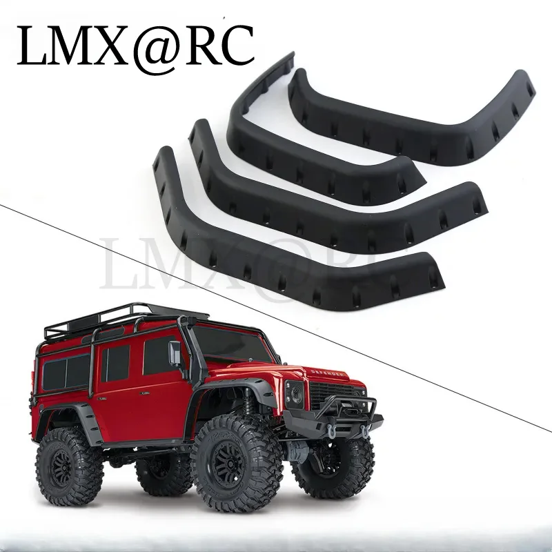 Plastic Body Shell Wheel Eyebrow Fender Flares Side Guard 8017 for TRXS TRX4 Defender 1/10 RC Crawler Car Upgrade Parts