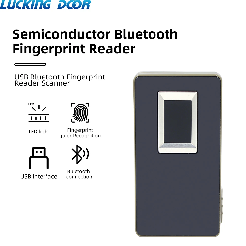 500 DPI USB / Bluetooth Biometric Fingerprint Reader Semiconductor Scanner Access Control Attendance System Fingerprint Sensor