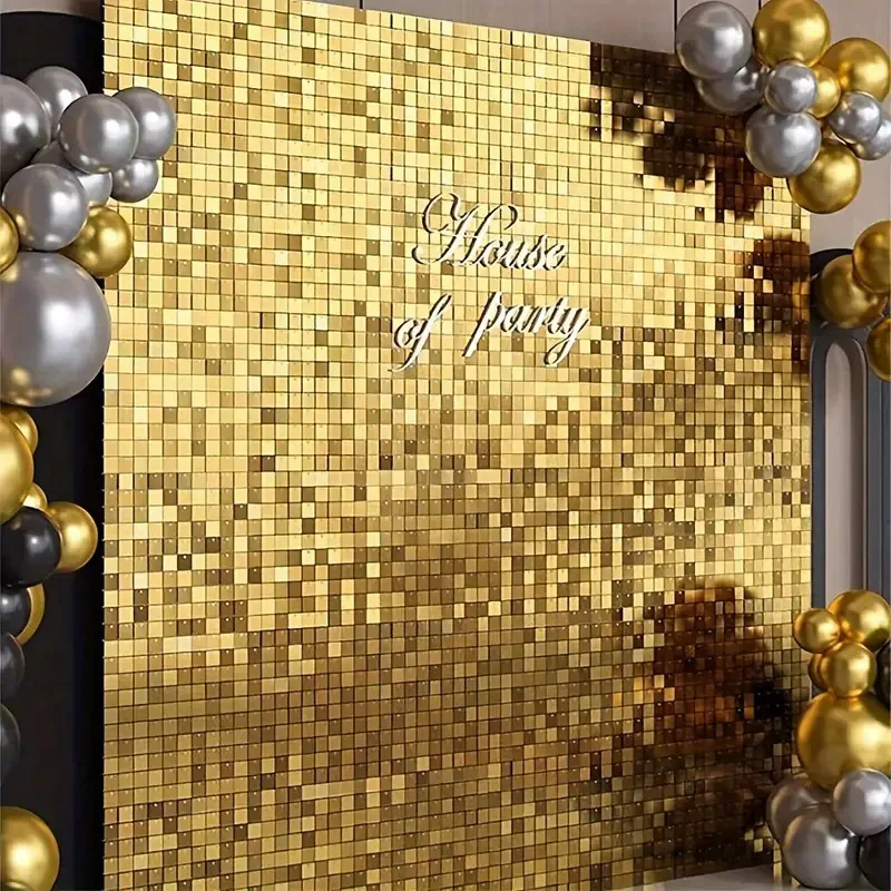 1 x 2 m quadratischer Ballonvorhang – Hintergrund für Geburtstagsparty, Hochzeitsdekoration, Jubiläumsüberraschungsgeschenk und Event-Arrangement-Zubehör