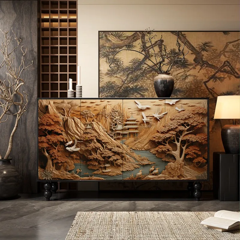 

Modern Sideboard Collectables Storage Locker Office Luxury Style Entrance Hall Room Cabinet Nordic Shelf Display Home Furniture