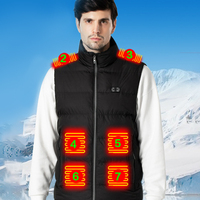 9/17 Areas Electric Heated Vest Winter Thermal Heated Jackets USB Heating Men Women Sportswear Graphene Heat Coats For Outdoor