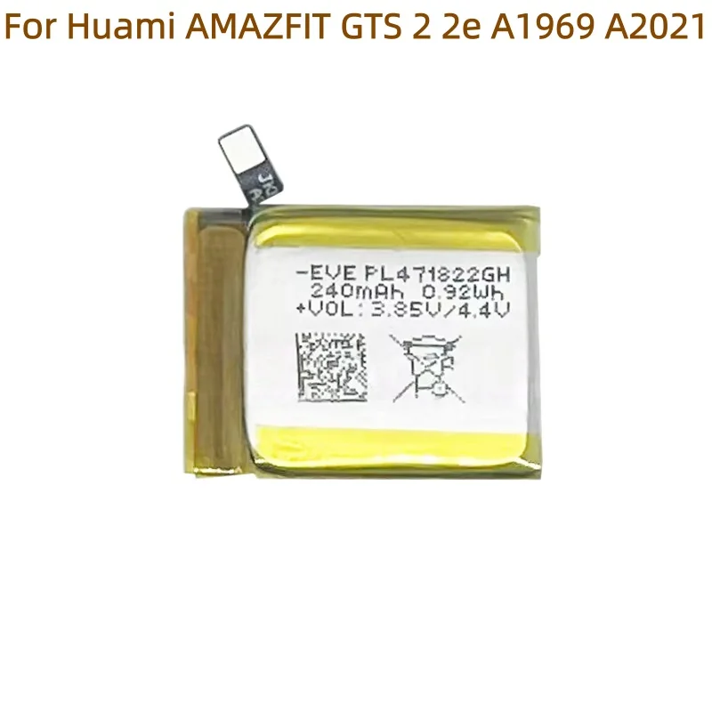 240mAh EVE PL471822GH Replacement Battery For Huami Amazfit GTS 2e A1969 A2021 Smart Watch with free tools