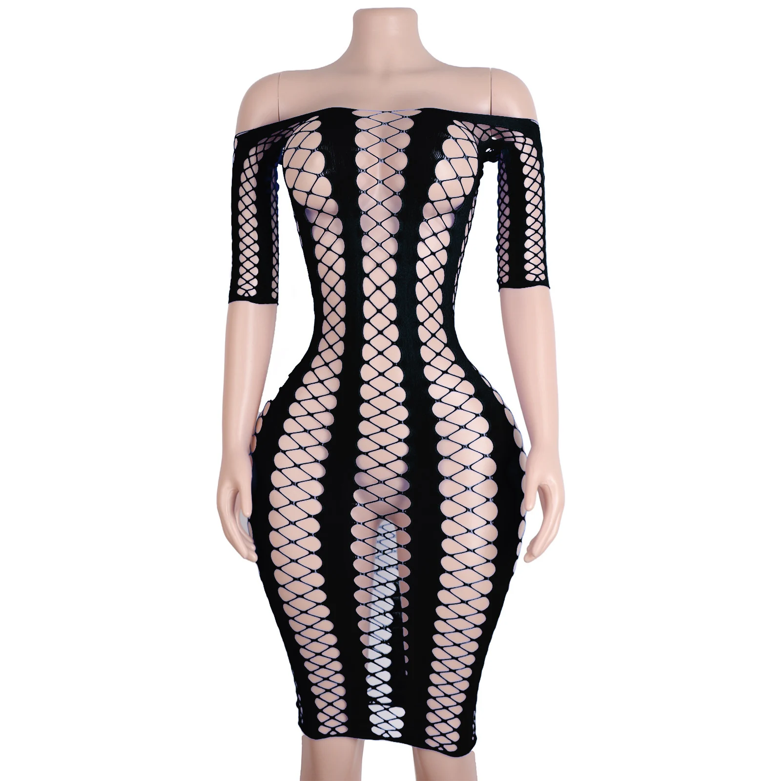 Sexy Striped Jumpsuits with Sleeves Exotic Dancewear Stripper Outfits Clubwear Performance Bodysuits Party Intimate Apparel view 4
