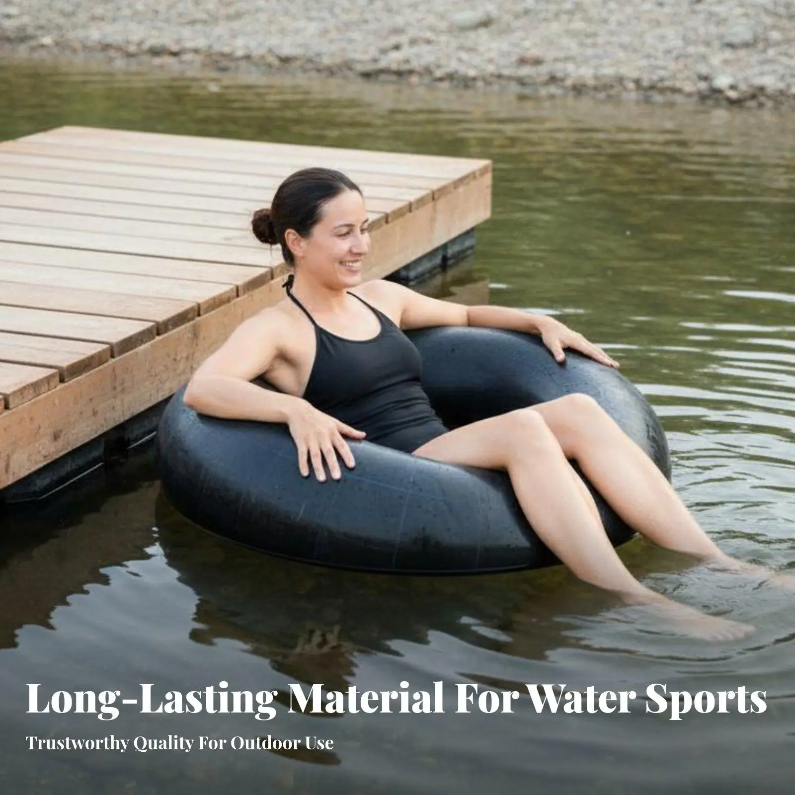 Heavy Duty Inflatable Fishing Boat Butyl Rubber Dinghy for Lake Pond River Adult Use