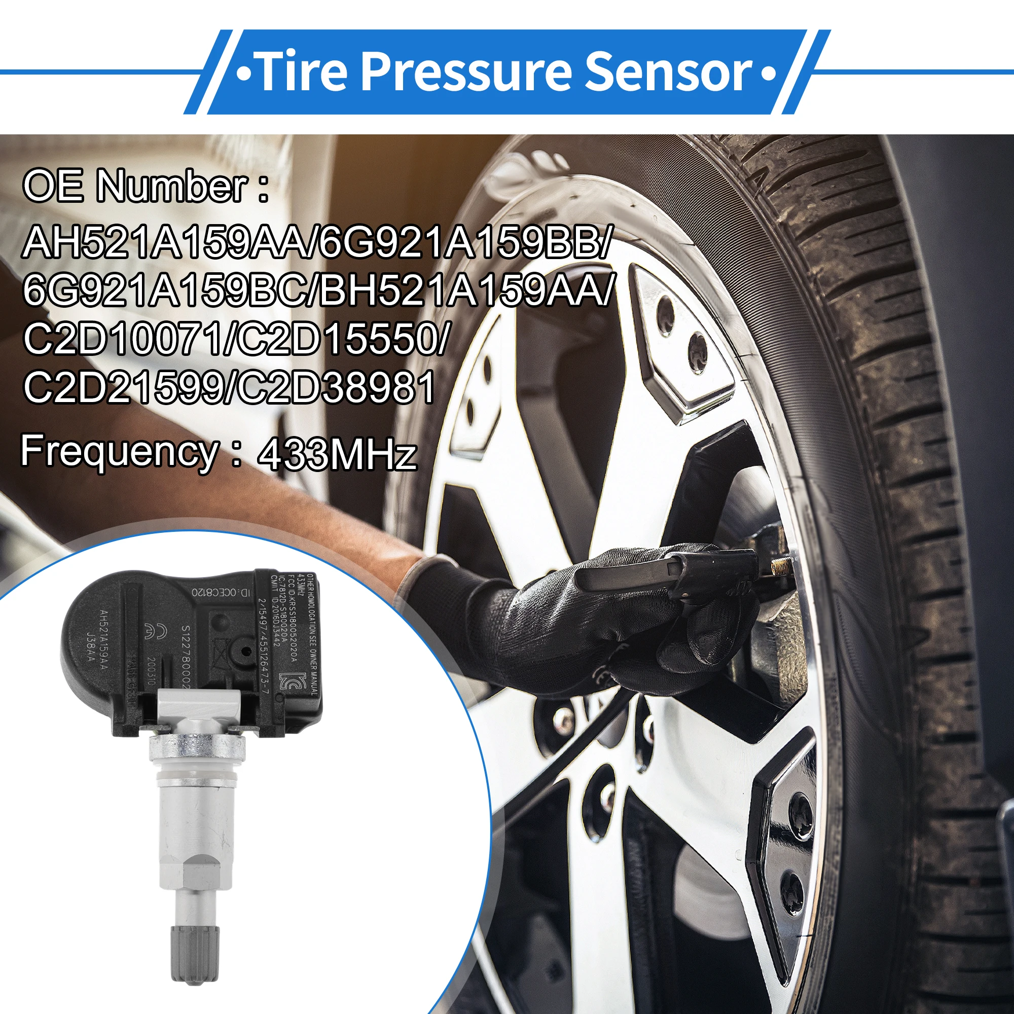 

Motoforti Tire Pressure Sensor TPMS Sensor for JAGUAR XJ Saloon X351 3.0 V6 2011-2019