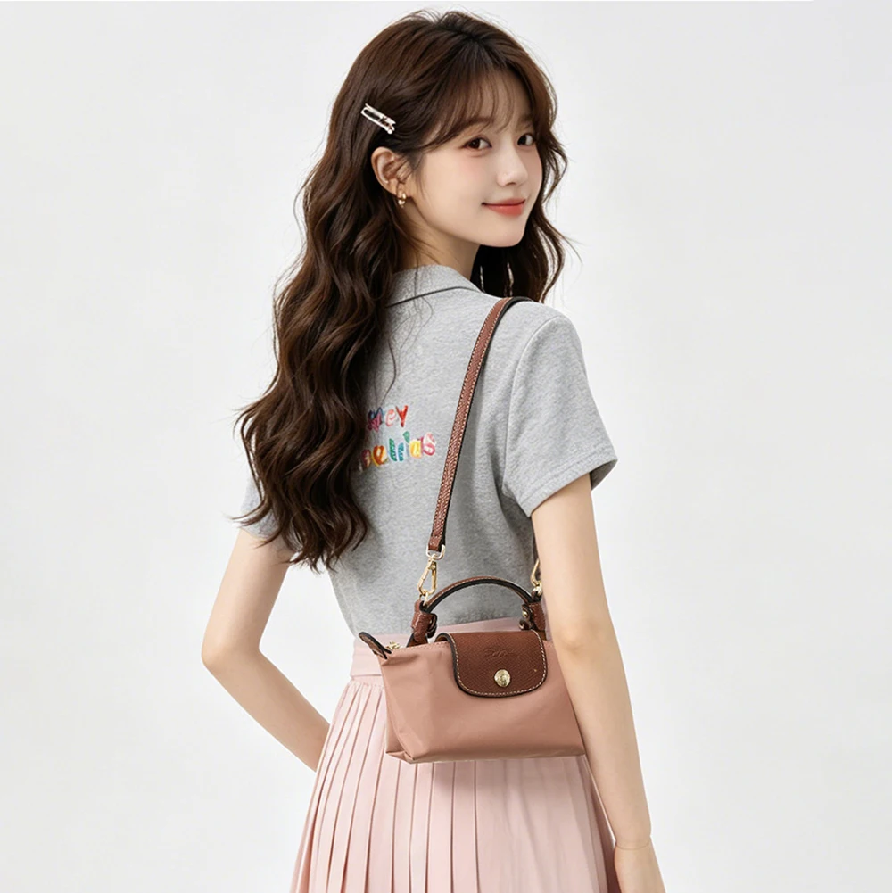 Shoulder Strap For Longchamp Mini Pouch Handbag Slung Bag Shoulder Strap Bag Belt Without Punching Modification Bag Accessories
