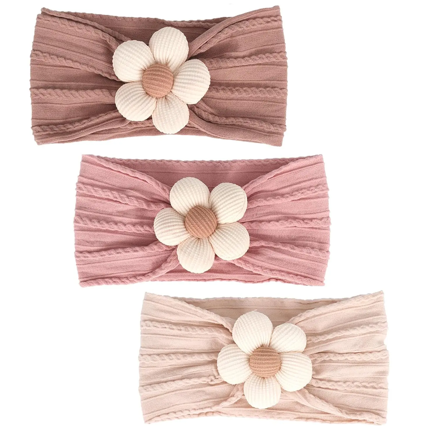 

Baby Flower Headbands Baby Girls Nylon Headband Soft Hairbands Hair Accessories for Newborn Infant Toddler Kids Baby Headbands