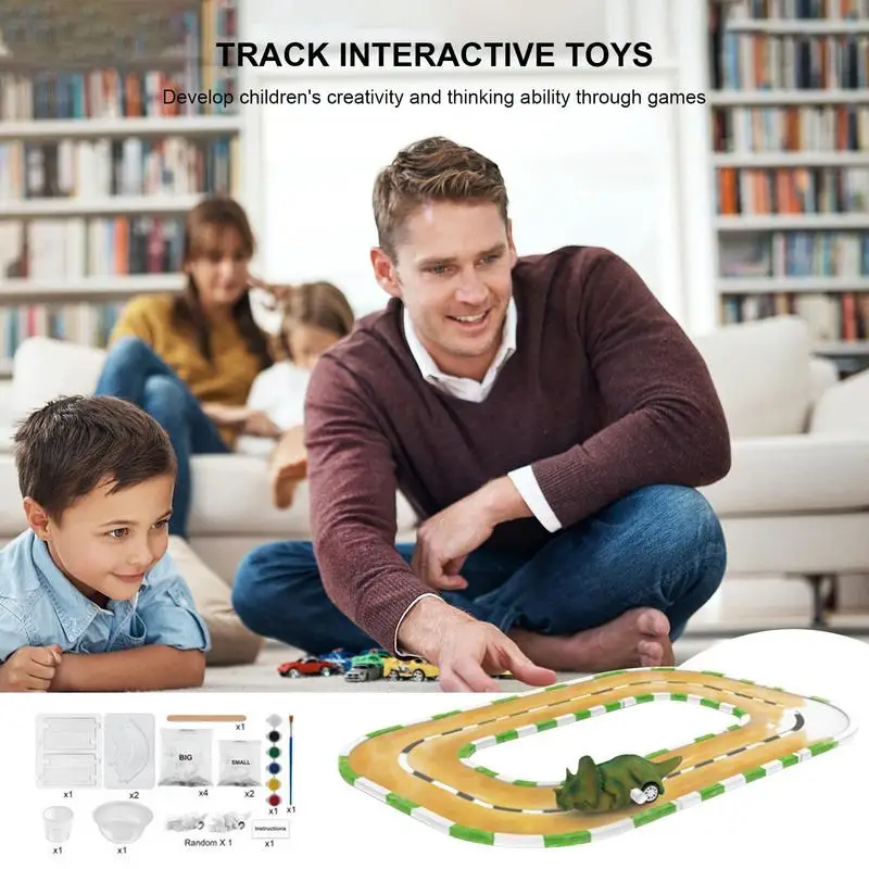 Paint Track Toy DIY Assembling Track Toys Smooth Assembling Track And Educational Rail Set For Kids Boys Girls Christmas Birthda