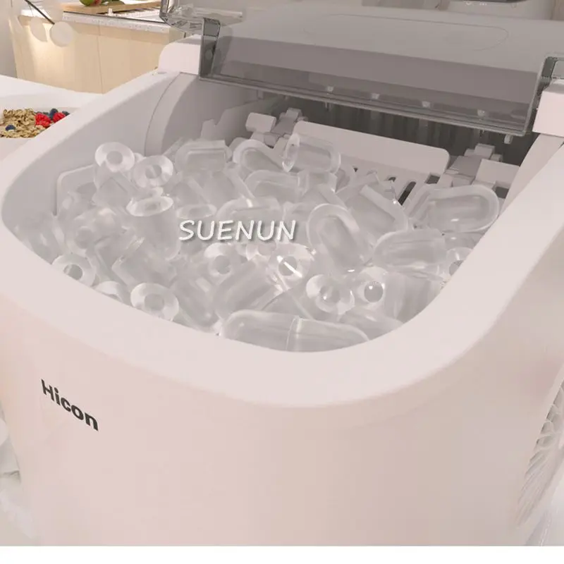 Ice maker commercial 15KG household small dormitory students intelligent mini automatic round ice making machine