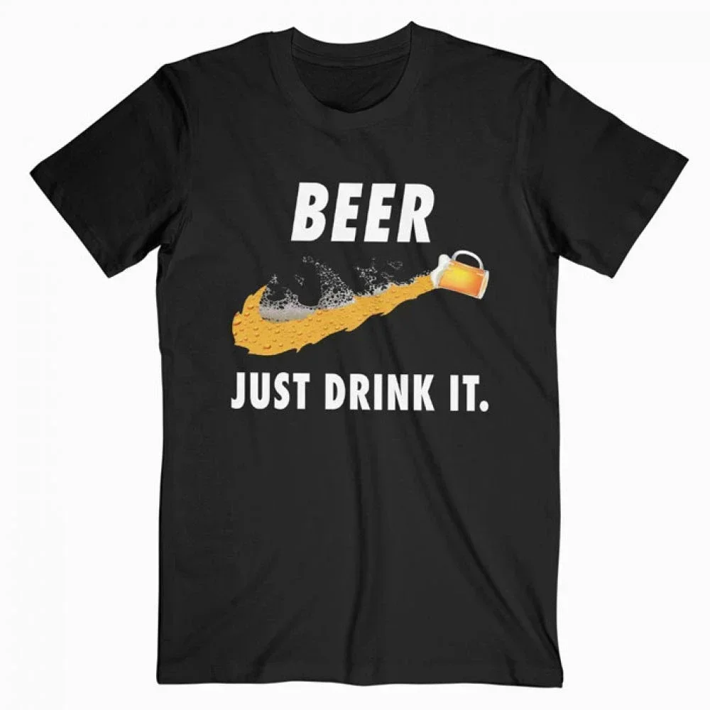 Funny Clothes Cute Lager Beer Graphic Just One More Beer I Promise T-shirts Streetwear Men Clothing Tops Camiseta Hombre