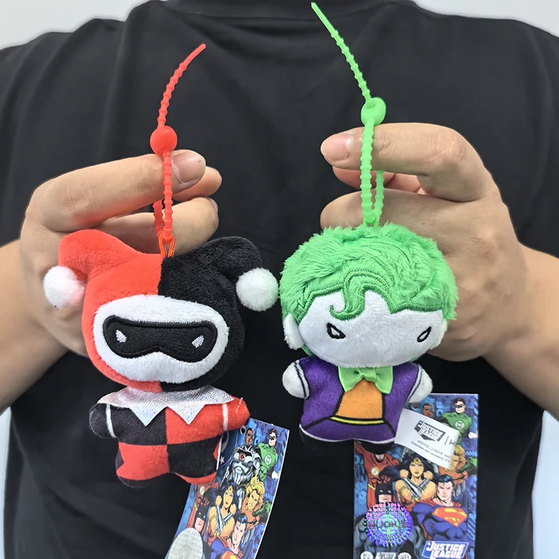 9 cm Batman Superman Plüsch-Schlüsselanhänger DC Justice League 9 cm Harley Quinn Joker Niedliche Cartoon-Filmpuppen Kreative Weihnachtsgeschenke – Detail 2