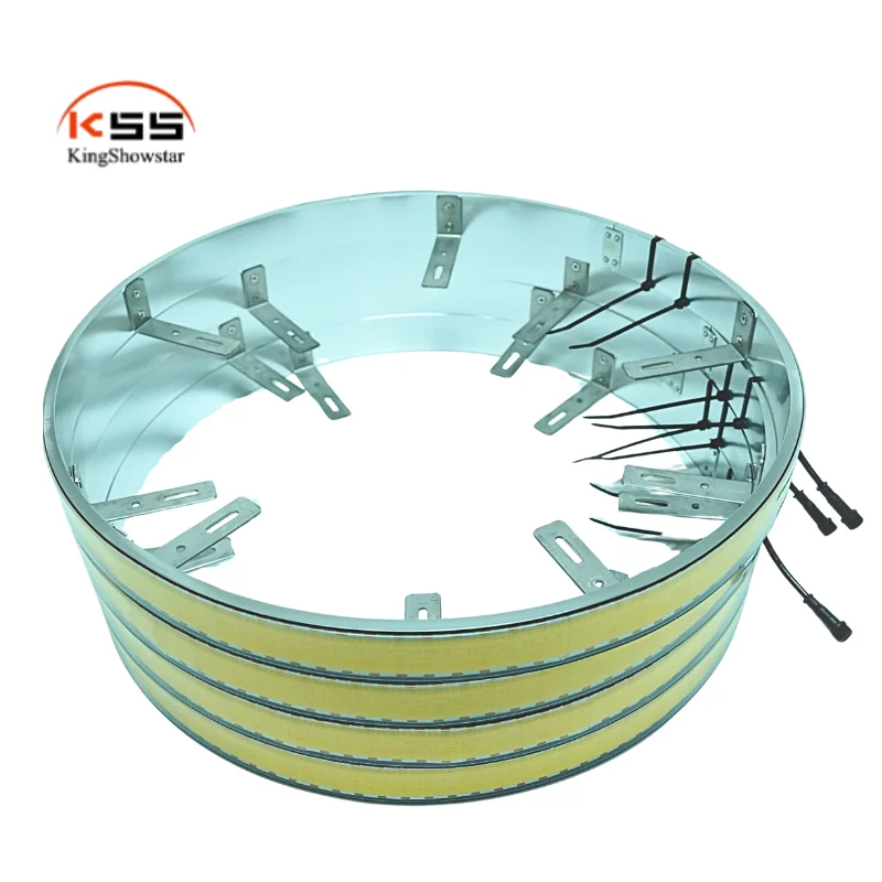 5 Row COB LED Wheel Lights Kit 12V Super Bright Truck Wheel Lights Car Wheel Light Off-Road Rim Light Waterproof 4PCS