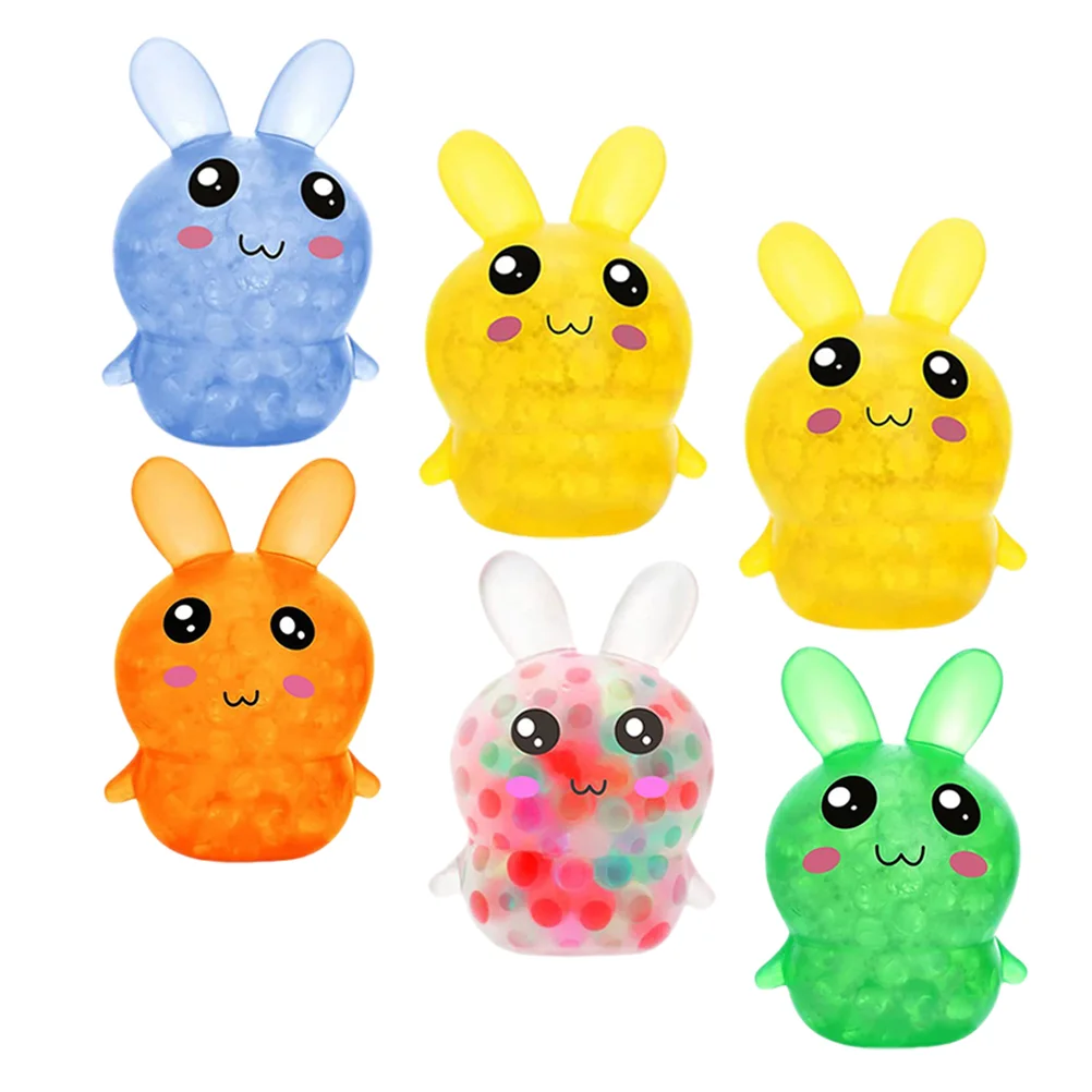 

6 Pcs Pinch Music Rabbit Interesting Anxiety Compact Pressure Aldult Squeeze