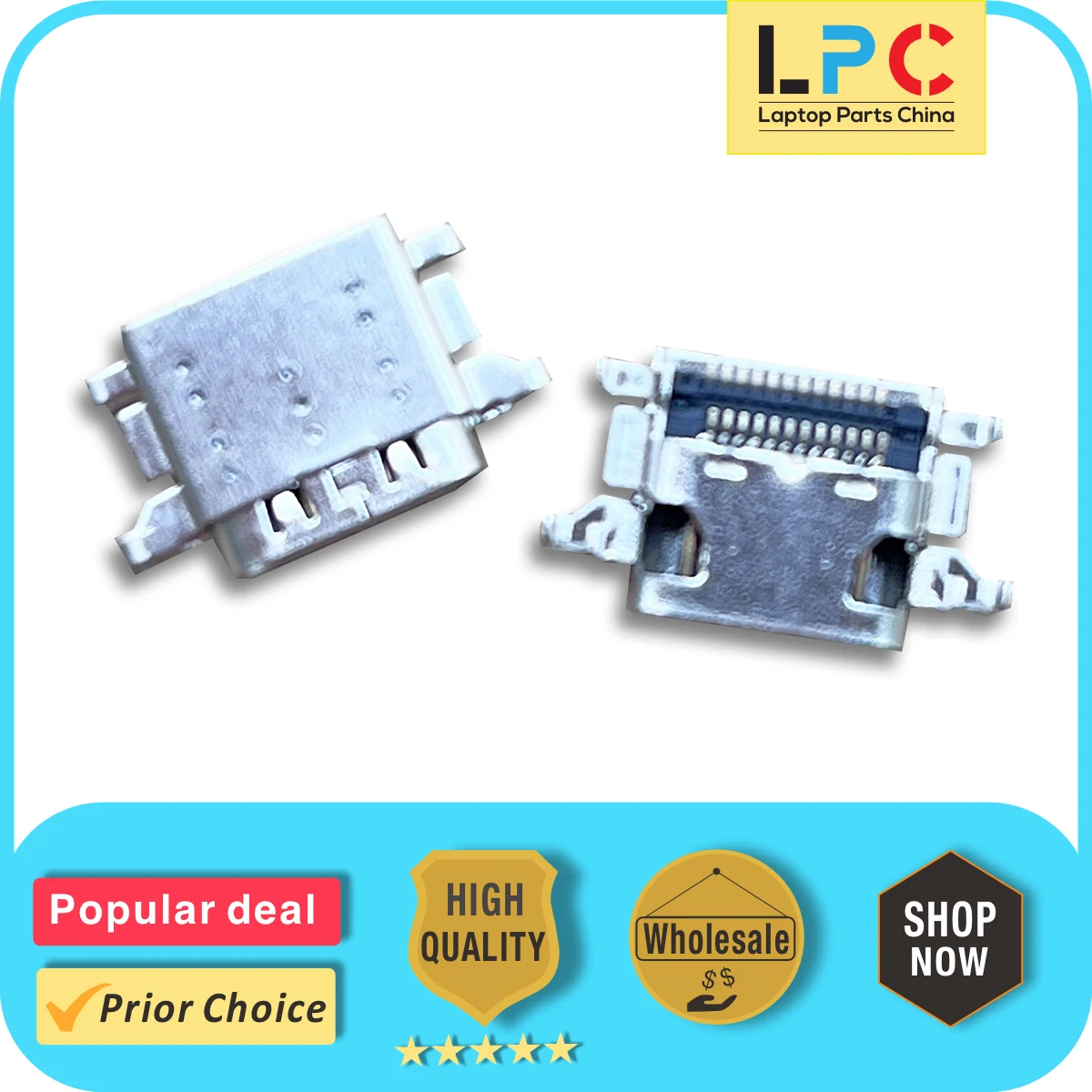 

Type-C For Dell Latitude 5320 P137G P104F Precision 3570 DC Power Jack Charging Port Socket Connector