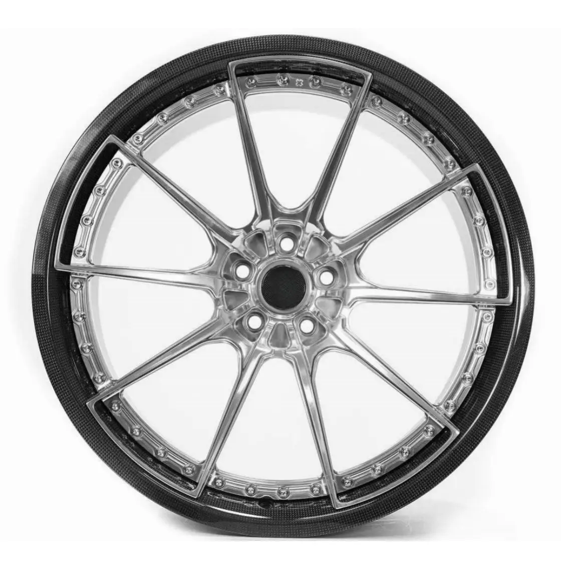

Bku Forged 3 Piece Carbon Fiber Wheels 19 20 21 22 Inch Staggered 5x114.3 Rims for Ferrari 488 458 F8 F12 FF California