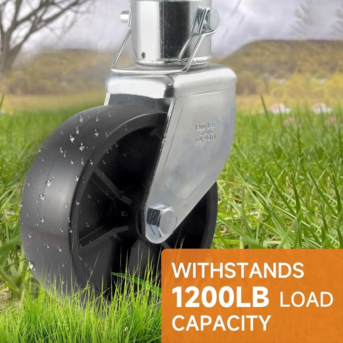 

HITL 6Inch Trailer Jack Wheel Replacement Trailer Trailer Tongue Jack Wheel Hitch Utility Trailer Jack Replacement Parts 2pcs