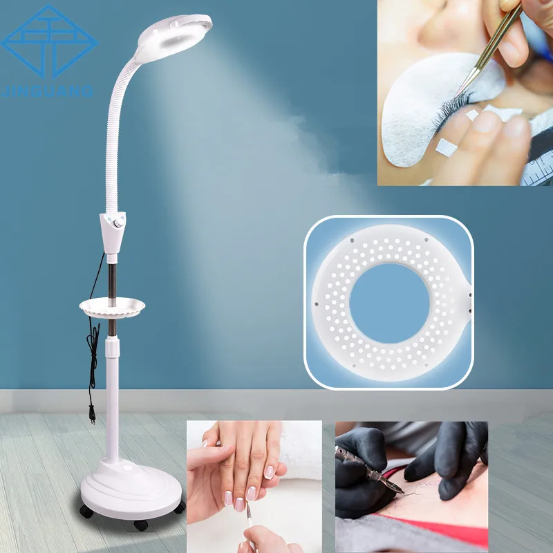 

170cm Adjustable LED Lamp 24W 4000K LED Lamp for Beauty Facials Skincare Tattoo Eyebrows Nail, Eyebrow False Eyelash Grafting