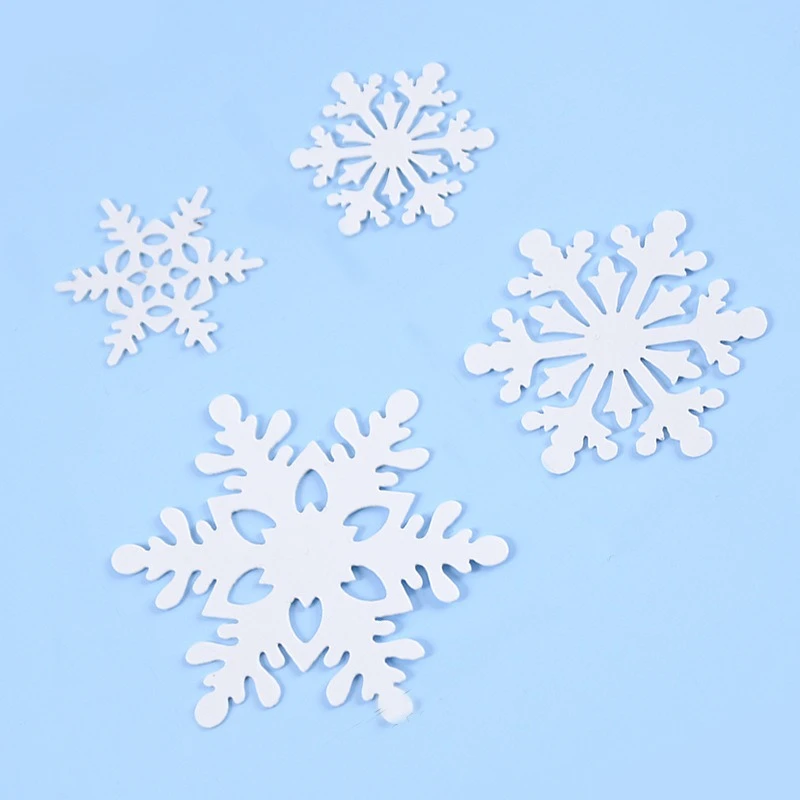 16pcs Snowflake Cupcake Toppers, Frozen Theme Cake Decorations, for Ice & Snowflake Theme, Happy Birthday Cake Top view 6