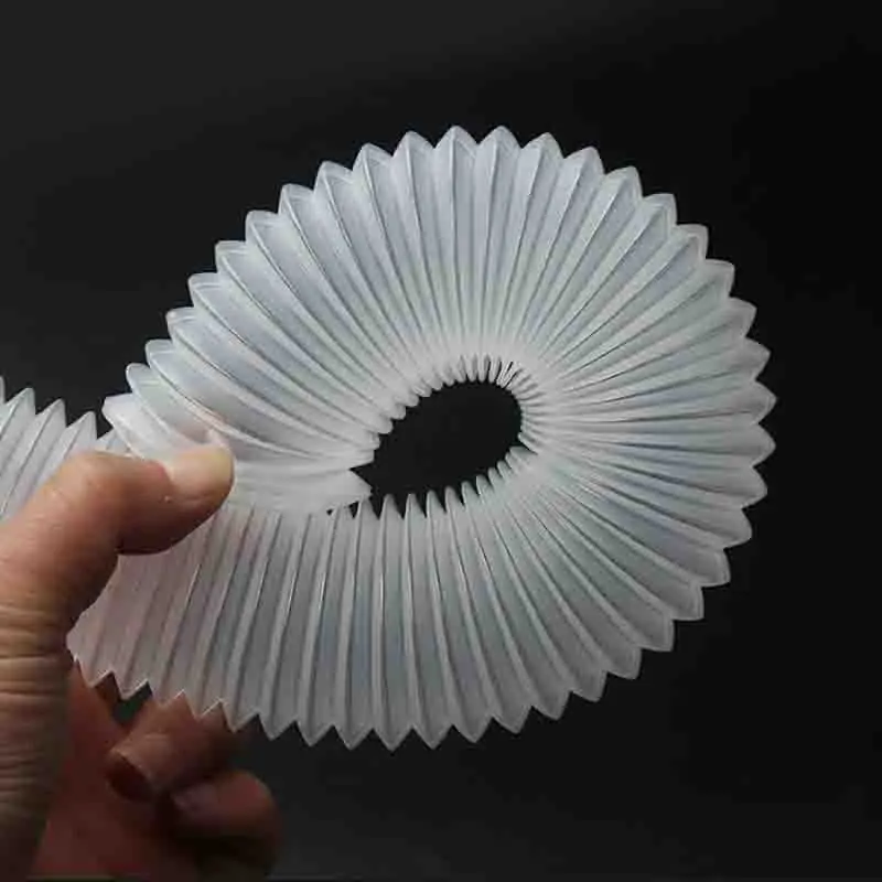 PE Transparent White Flexible Hose Corrugated Pipe with Steel Wire for Wire Cable Protection - Threaded Plastic Conduit Sleeve