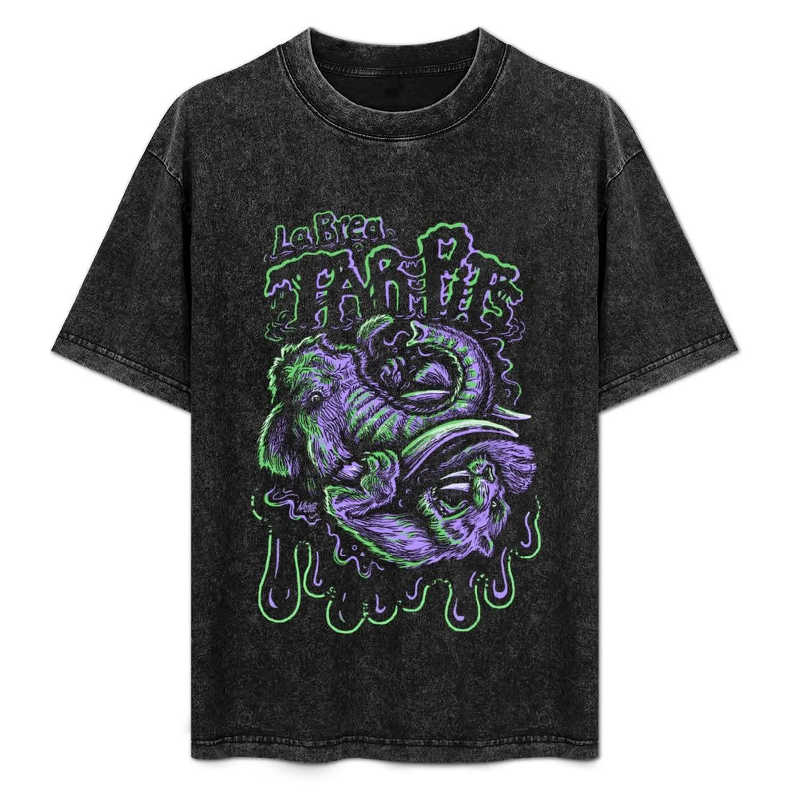 

La Brea Tar Pits - Mammoth vs. Sabre Tooth T-Shirt Moisture Control Sports Tee