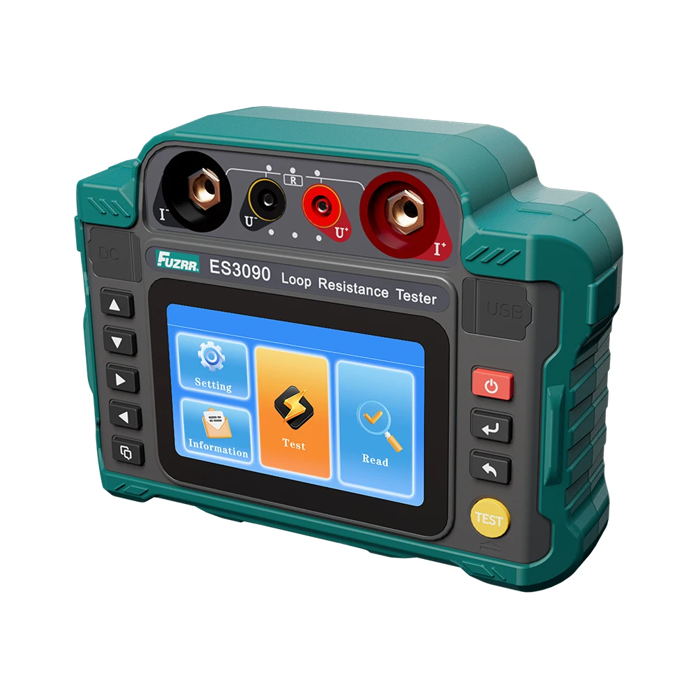 ES3090 Portable Touch Digital Loop Resistance Tester Micro Ohmmeter Contact Resistance Tester