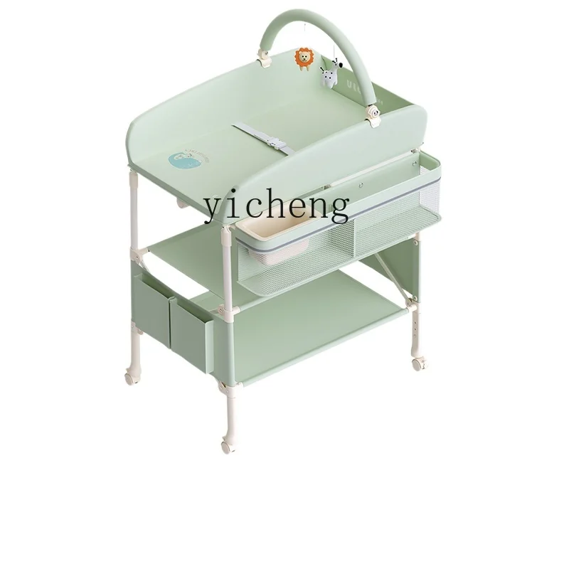 Tqh Diaper-Changing Table Baby Care Desk Baby Bath Table Diaper Changing Removable Foldable Crib