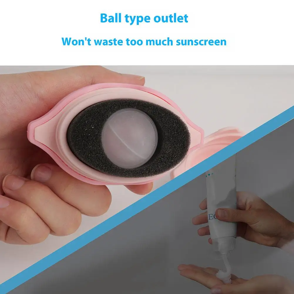 Aplicador de crema facial de silicona, rodillo desmontable para maquillaje de protección solar, herramienta reutilizable para el cuidado de la piel, perfecta para suero hidratante