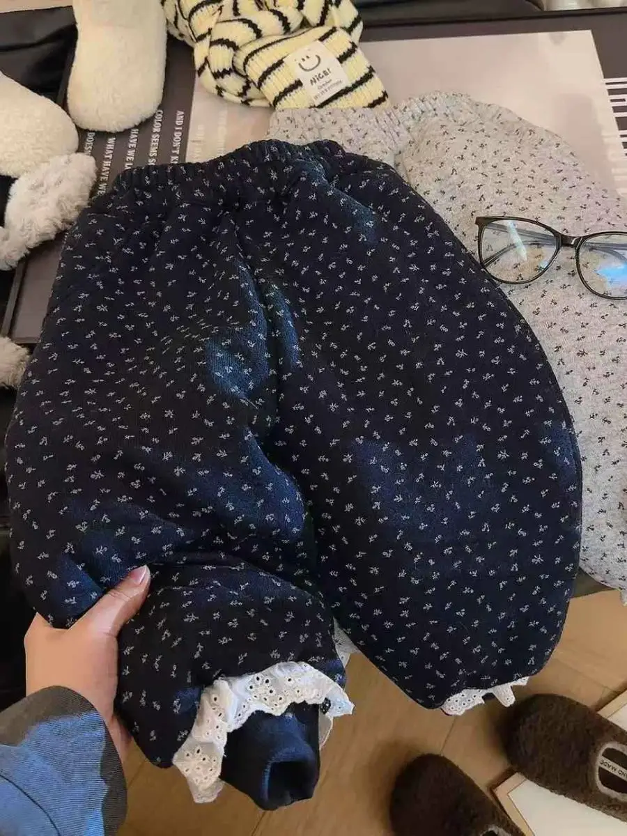 กางเกงขายาวเด็ก Thiened Tee-Layer Cotton Fce สำหรับฤดูหนาว รุ่นพิเศษ อุ่นมาก ทรงบูทคัท ช่วยให้เด็กๆ อบอุ่นสบาย...