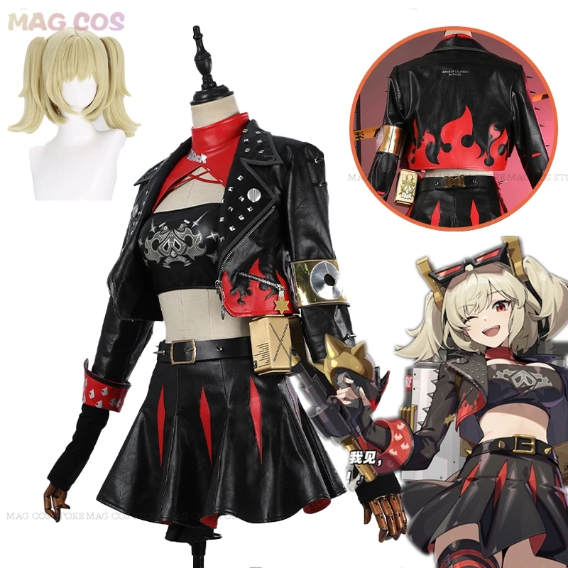 Burnice Whita Cosplay Costume Zenless Zone Zero Cosplay Wig Cute Girls Outfit Anime Cosplay Woman Clothes Carnival Sexy Uniforms