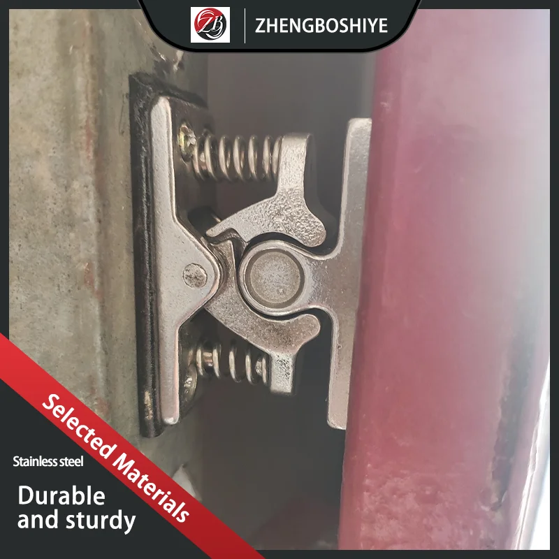 

2 Pieces Strong door collision heavy-duty door suction spring lock industrial ball buckle lock 304 stainless steel