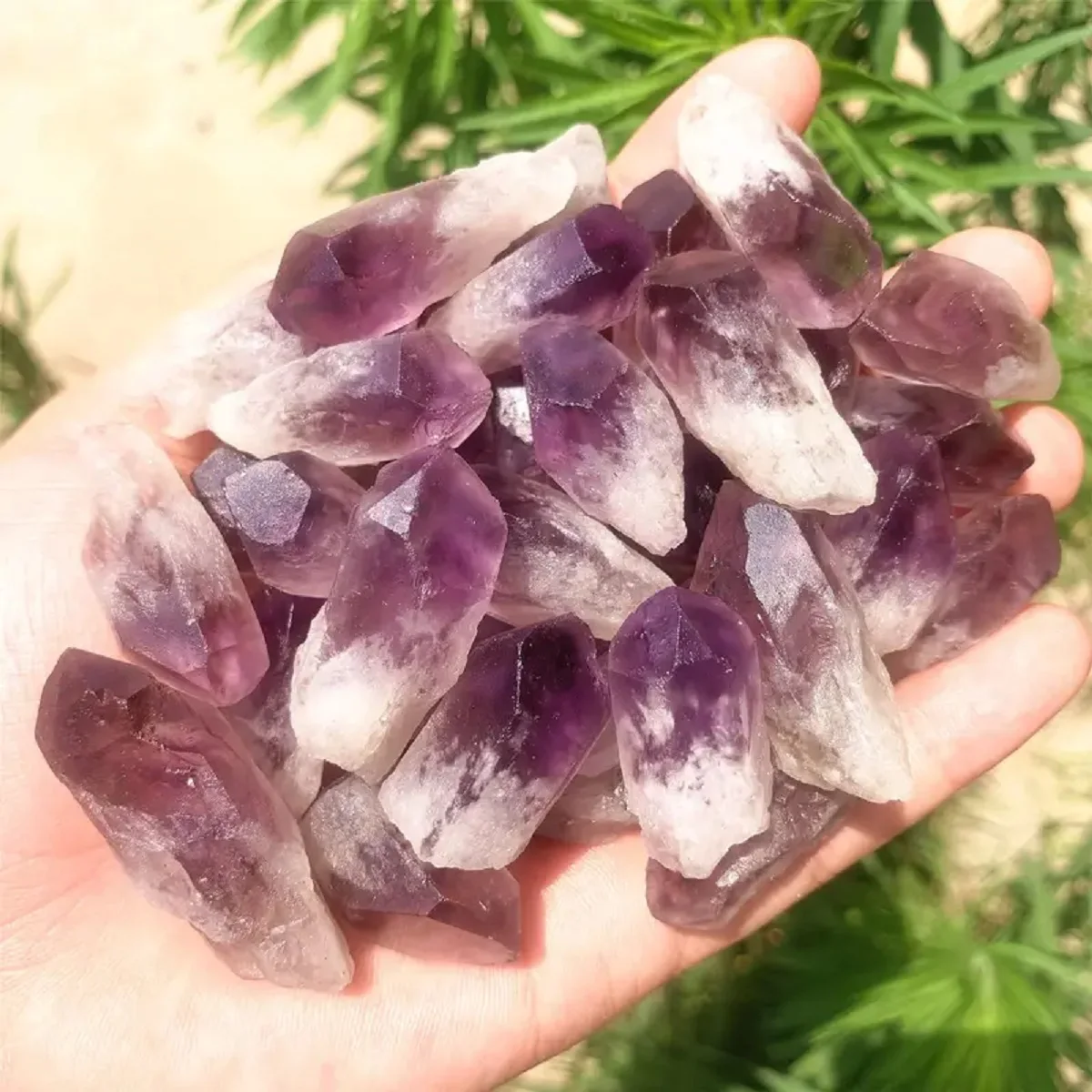 Natural Brazilian Amethyst Teeth Raw Stone Crystal for Home Decoration, Aromatherapy Diffusion Stone DIY Jewelry Crafts