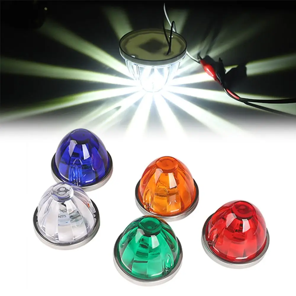 Waterproof 12V 24V LED Marker Light Indicators Side Marker Vehicle Turn Signal Lamp Watermelon Shape Warning Light Bus