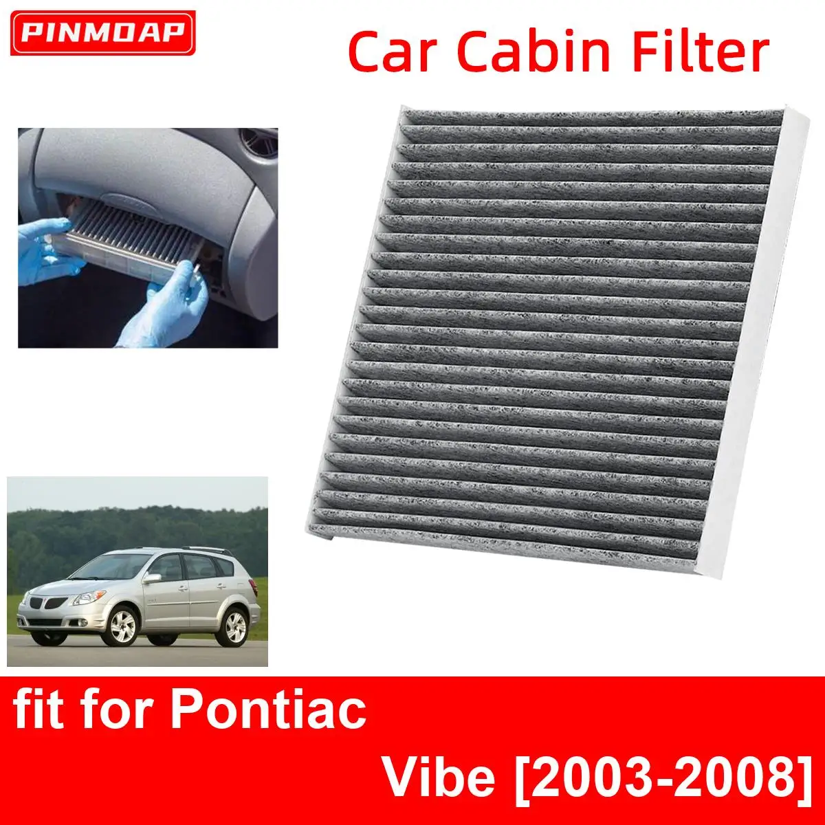 

Автомобильный салонный фильтр для Pontiac Vibe 2003-2008, автомобильные фильтры из углеродного волокна CF10374 87139-YZZ09 88508-01010 88508-04010 XC35644