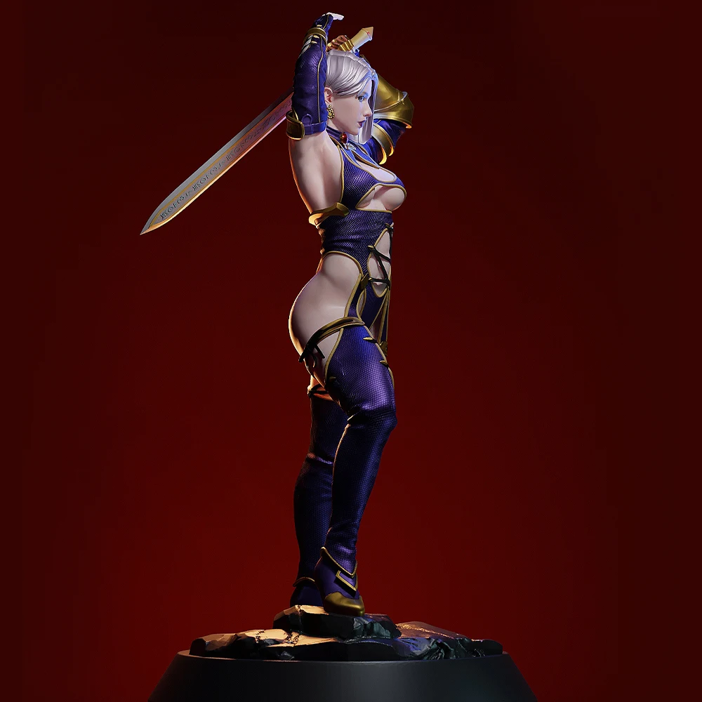 1/24 3D 프린팅 모델 키트 섹시 여성 전사 그레이 레진 조립 모델 키트 DIY 미니어처 감소 스태츄 미완성 키트 장난감