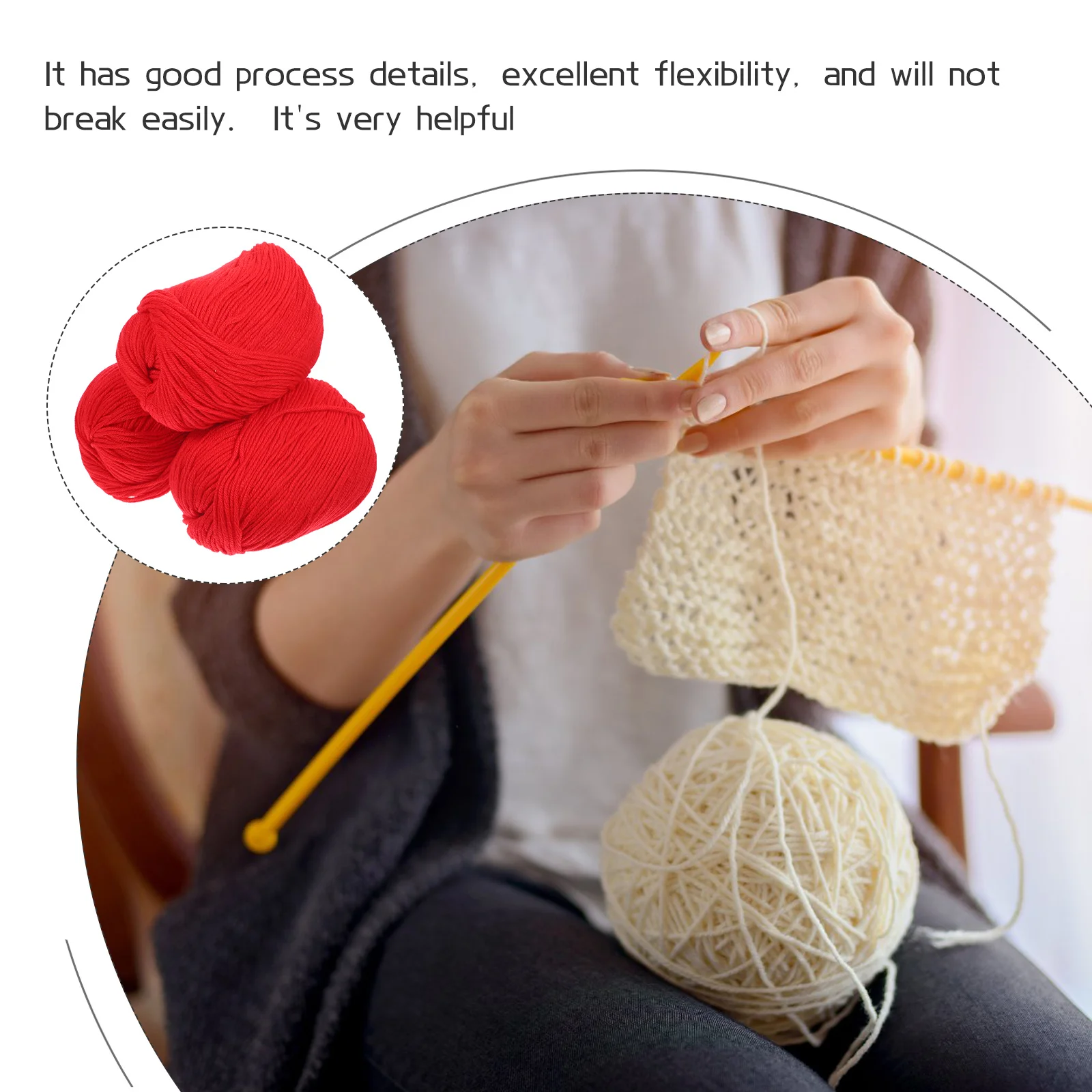 

3pcs 3 Rolls Milk Cotton Soft Diy Crocheting For Knitting Crafts Home Decoration Craft Yarn Bulk Crochet Supply Cotton Yarn