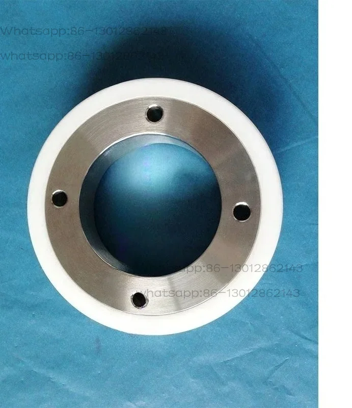 F421 Pinch Roller (White Ceramic+SUS),A290-8119-X382,Ø80x47x22Wmm for α- iD,iE,600iA,  α - CiA series