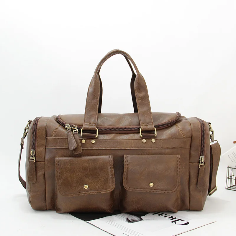 Gym Fitness Bag Large Capacity Casual Outdoor Travel Short Distance Trip Handbag Multifunctional Luggage Communting Shoulder Bag