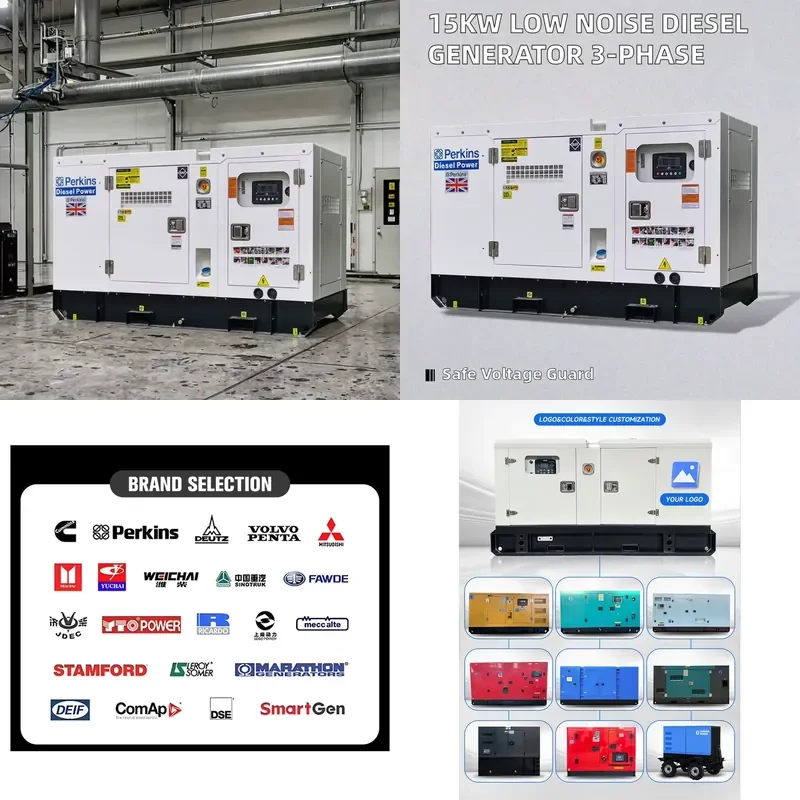 Whole House Generator 30kva 40kva 50kva 60kva 100kva 200kva 250kva 400kw Super Silent Generator Set
