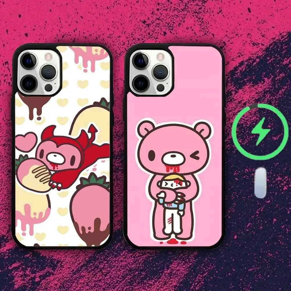

Cute G-Gloomy-ys Bear Phone Case For iPhone 16e,16,15,14,13,12,11,Plus,Pro,Max,Mini Magsafe Magnetic Wireless Charging