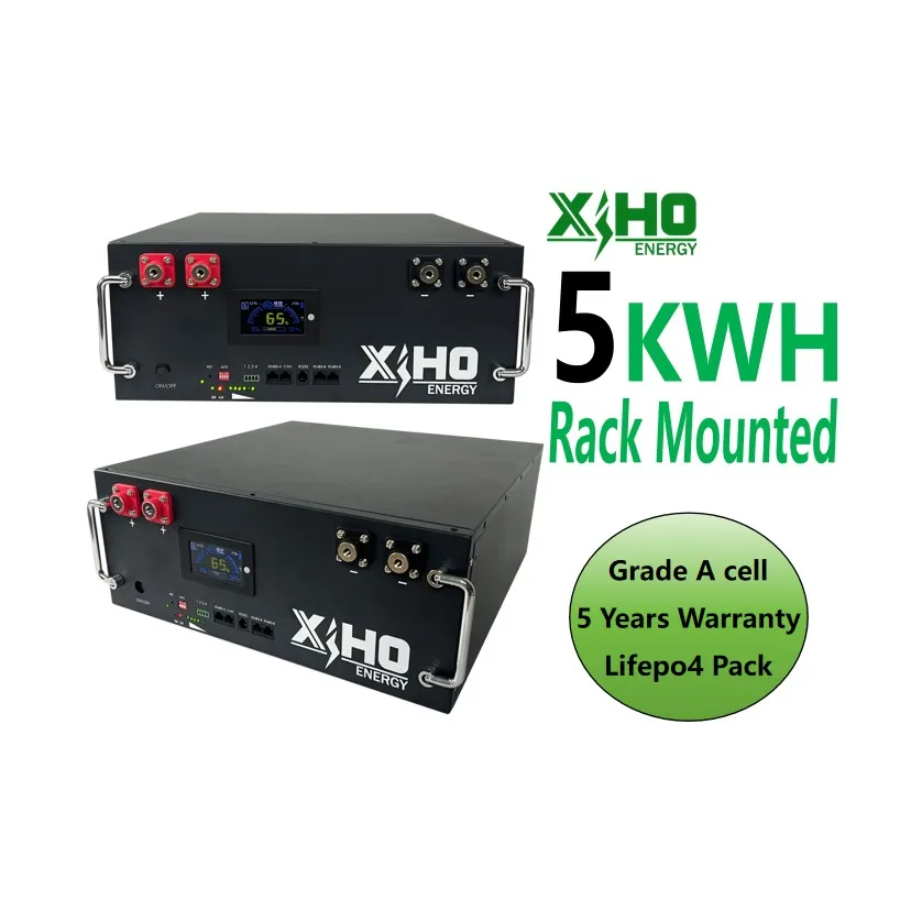Xiho 5KWH Rack Mounted 3.2V 100Ah 48V 51.2V Lithium Lifepo4 Battery DIY Kits Battery Box With  Smart Strong Stability