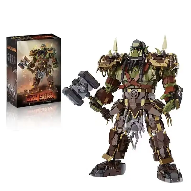 2021 Magic Orc Model 1766pcs Building Block Set Ancient Tribe Chief Small Particle Assembly Kit Component