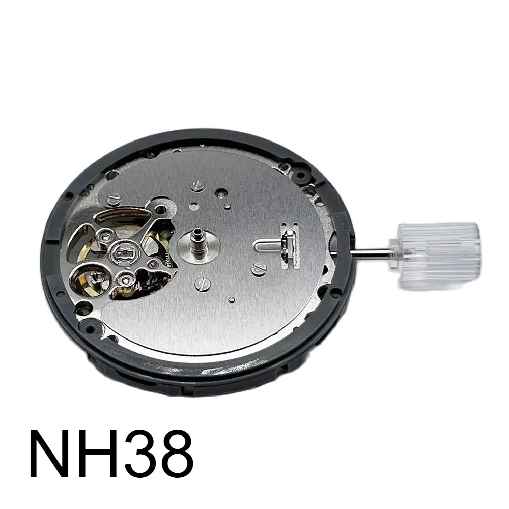 Japan Genuine NH38A Mechanical Movement Mod Automatic Watch Mechanism 24 Jewels High Accuracy NH38 Top Repair Parts