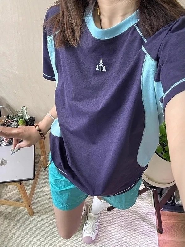 Camiseta ligera Qui-Dry ort-Sve ex para bádminton, ropa de entrenamiento para ciclismo y Fitn, ropa deportiva de protección solar de verano